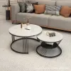 Original manufacturer: Nordic coffee table, living room, small apartment, round coffee table, small table, creative modern tea table and tea stand Specification image
